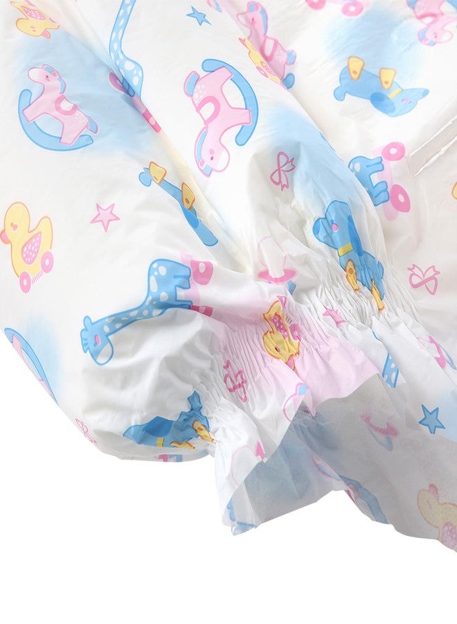 CutiePlusU Adult Diapers 10 Pieces,Rocking Fun Disposable Incontinence Briefs with Tabs for Women and Men, Maximum Overnight Absorbency(Large 37"-47") - Image 5